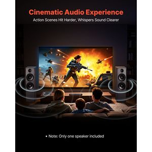 Altavoz de Torre de 2 Vías y 600W de Potencia Máxima, con Tweeter de 1 Pulgada y Dos Woofers de 8 Pulgadas, para Sistemas de Cine en Casa, con Rango de Frecuencia Amplio - Product Image 5