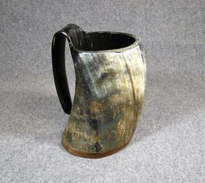 Meilleure vente, nouveau design, chopes à bière Viking en corne naturelle, prix bas, vente en gros - Product Image 4