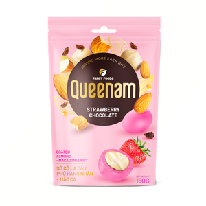 Dragées au chocolat les plus vendues en gros, service OEM/ODM, snacks HALAL, bonbons, fraises enrobées de chocolat, amandes et noix de macadamia 150G - Product Image 1