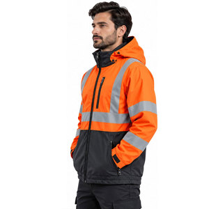 Workwear Bomber <b>Jacket</b> Safety Clothe Working High Visibility Winter Work <b>Jacket</b> <b>Men</b> <b>Reflective</b> Waterproof Hi Vis <b>Jackets</b> for <b>Men</b> - Product Image 5