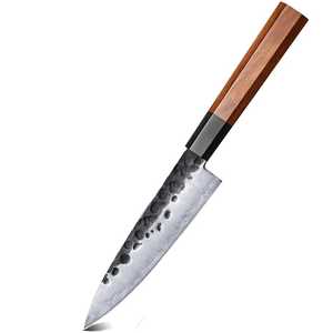 Cuchillo de Chef de Acero Inoxidable Hecho a Mano por el Mejor Proveedor, con Mango de Madera de Olivo y Funda de Cuero - Product Image 6