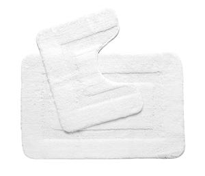 Luxueux tapis de bain à séchage rapide 2 pièces tapis de coton absorbant l'eau rayé fait à la machine pour la cuisine à domicile utiliser des ingrédients naturels - Product Image 3