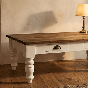 Mesa de Centro Convertible Liona de Madera de Teca Sólida, Diseño Contemporáneo, Ecológica, Duradera, Acabado Natural, Muebles para el Hogar - Product Image 3