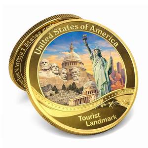 Monedas Conmemorativas Personalizadas con Logotipo, Diseño de León en 3D Impreso con UV, Imitación de Oro Antiguo, Chapadas en Zinc - Product Image 6