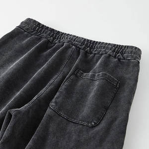 Pantalon en molleton décontracté pour homme, sur mesure, en coton, style streetwear, délavé à l'acide, de qualité supérieure, pour adultes, tendance - Product Image 4
