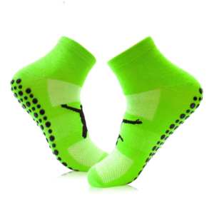Anti slip <b>Trampoline</b> Silicone Sport Grip <b>Socks</b> Soccer Athletic Bounce Park <b>Socks</b> Anti-slip Green Grip <b>Socks</b> - Product Image 6