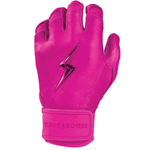 ถุงมือตีเบสบอล Bruce-Bolt Max Clark Signature Series รุ่นข้อมือสั้น สีชมพู หนัง Cabretta แท้ 100% ปิดด้วยแถบตีนตุ๊กแก ทนทาน น้ำหนักเบา - Product Image 5