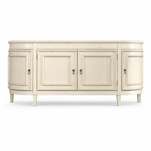 Luxury French Traditional Solid Mahogany Wood <b>Sideboard</b> with 4 Doors <b>Storage</b> Cabinet for Living Room & Dining - Product Image 1