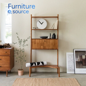 Étagère échelle en bois moderne et durable Organisateur de rangement élégant pour un usage quotidien dans le salon familial Fabriqué au Vietnam Usine fiable - Product Image 1