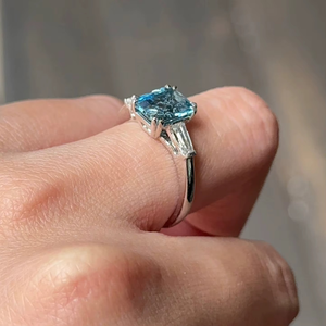 Women's Engagement Trendy Brilliant Cut Moissanite <b>Ring</b> 925 Silver 14K White Yellow Rose Gold Gold Plated VVS2 - Product Image 1