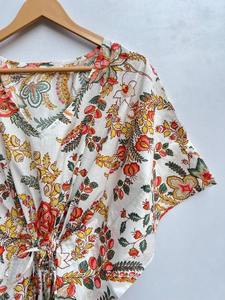 Cotton Kaftan Summer Nightwear Kaftan Knee Length Kaftan Beach Cover Sleepwear Maxi Dress Bikini Coverup Free Size Gifting - Product Image 2