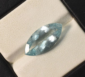 Marquesa aguamarina-aguamarina azul cielo natural-piedra de nacimiento de Marzo-hermosa piedra de corte de piedra de marquesa facetada de Aguamarina - Product Image 3