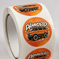 Etiqueta Adhesiva con Logotipo Personalizado, Adhesivo Impermeable de PVC, Rollo de Etiquetas de Vinilo para Embalaje