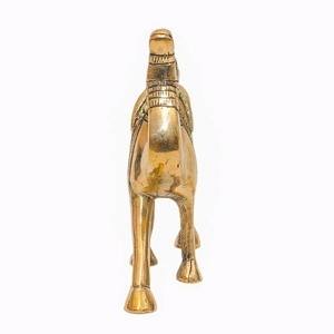 Statue de chameau en laiton artisanale vintage, figurine décorative, centre de table, accent décoratif pour le salon, la table, la bibliothèque et la décoration intérieure. - Product Image 4