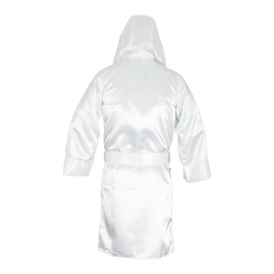 Robe de boxe unisexe en polyester imprimé 100 % satinée pour adultes, idéale pour les combats, les tenues d'équipe et les événements nocturnes – Vente en gros - Product Image 2