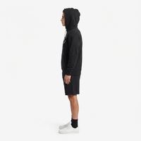 Ensemble sweat à capuche et short en molleton noir pour homme - Logo OEM personnalisé Streetwear