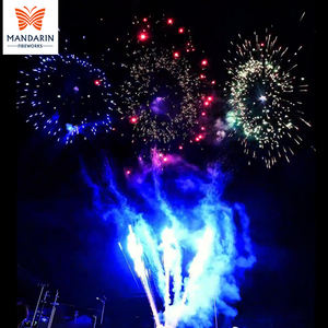 Chinese Fabriek 1.4G Op Maat Gemaakte Consumentenvuurwerkgroet 21 Schoten Speciaal Gevormde Donuts Vuurwerktaart Pyrotechnische Batterijen - Product Image 1