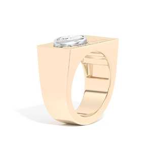 1ct Marquise Lab Diamond Wide Band <b>Ring</b> 14k 18k Solid Gold 10mm Cage <b>Statement</b> <b>Ring</b> Bezel Set Modern Unisex Cocktail <b>Ring</b> F VS - Product Image 3