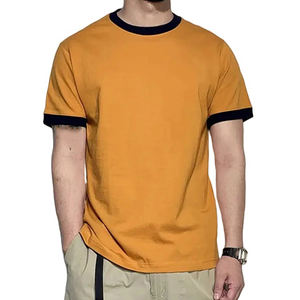 Camiseta de Hombre al por Mayor de Alta Calidad con Diseño Personalizado, 100% Algodón, Impresión Ringer, Tallas Grandes, Camiseta para Hombre - Product Image 6