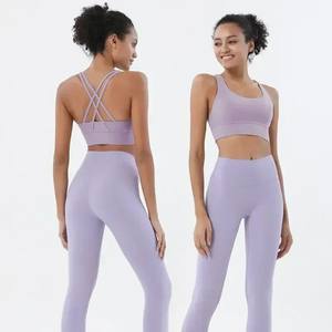 Conjunto Deportivo para Mujer, Leggings y Top para Yoga, Ropa de Gimnasio, Bra y Pantalones para Correr, Traje de Entrenamiento, Venta al Por Mayor OEM - Product Image 4