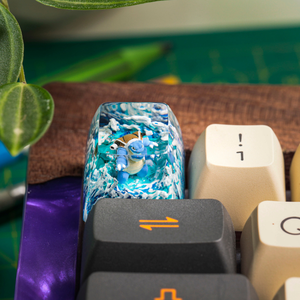 Teclas Artesanales Bosque Místico, Teclas Artesanales Personalizadas, Teclas Anime Lindas, Teclas Verdes, Juego de Teclas, Teclas de Madera - Product Image 5