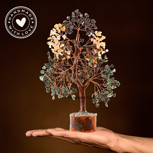 Árbol de la Vida de Cristal Magnético al por Mayor con Ojo de Tigre, Citrino, Pirita, Jade Verde y Alambre de Cobre para Decoración del Hogar - Product Image 2