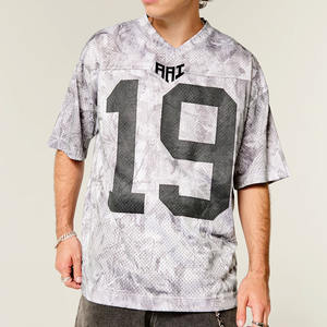 Camiseta de Fútbol Americano Unisex de Malla Transpirable, Estilo 2026, Color Gris Camuflaje, Talla Grande, Uniforme de Práctica, Producción Personalizada OEM al por Mayor - Product Image 1