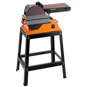 Levigatrice Combinata Professionale 800W con Disco da 9 Pollici e Nastro da 6x48 Pollici, con Supporto Regolabile 0-45 Gradi per Lavorazione del Legno - Product Image 1
