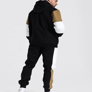 High Sport Wear Oversized Embroidered-Striped Tracksuit/Hoodie Set Custom Logo <b>Mens</b> Tracksuit Tracksuits <b>For</b> <b>Mens</b> Gym Wear - Product Image 3