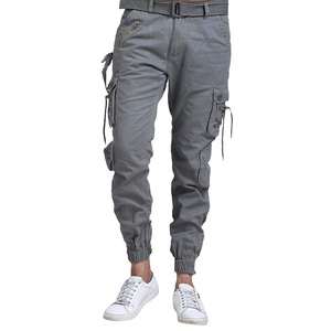 Pantalon Cargo Exclusif Homme Personnalisé Multi-Poches Respirant Décontracté en Toile 100% Coton Tissu Robuste Vente Chaude en Gros - Product Image 2