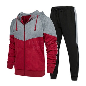 2021 New Men's Tracksuit 2 Piece Casual Pant Hoodie Jacket Sweatsuit Sport Tracksuit Set - Product Image 2