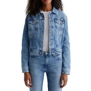 เสื้อแจ็คเก็ตยีนส์ผู้หญิงทรงหลวม สไตล์ชัคเก็ต ทรงปกติ ผ้าฟอก สำหรับฤดูร้อน ฤดูหนาว ฤดูใบไม้ร่วง ขายส่ง ผู้ผลิต รับผลิตแบบ OEM ODM - Product Image 2
