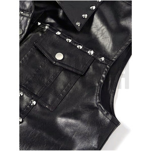 Custom Men's Durable <b>Winter</b> <b>Leather</b> Vest Best Quality Design Hot Selling <b>Leather</b> Vest - Product Image 4