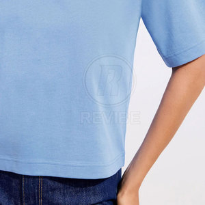 T-shirt ample pour femme de haute qualité, respirant, 100% coton, couleurs personnalisées, vêtements décontractés pour l'été - Product Image 5