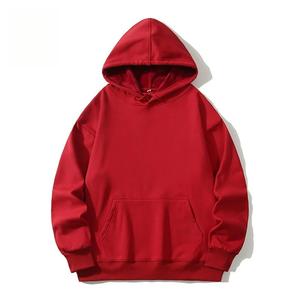 เสื้อสเวตเชิ้ตมีฮู้ดผู้ชาย สีพื้น ผ้าฝ้ายเฟรนช์เทอร์รี่ ลำลอง ดีไซน์กระเป๋า ใส่ได้ทุกวัน ทรงปกติ สีเทา - Product Image 2