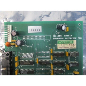 แผงวงจร PCB อินเทอร์เฟซผู้ควบคุม Matrix 1000-0042 REV - อุปกรณ์และอะไหล่เซมิคอนดักเตอร์ระดับโลกที่เชื่อถือได้ - Product Image 3