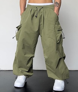 Pantalon ample pour homme de haute qualité avec cordon élastique, léger et confortable - Product Image 4