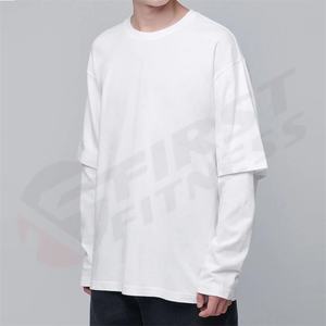 T-shirt Homme Designer Coupe Droite Qualité Supérieure 100% Coton Tissu Satiné Teint en Pièce Anti-rétrécissement Manches Courtes Marque 280gsm - Product Image 5