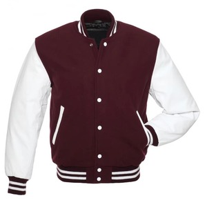 Forest Green <b>White</b> Burgundy <b>White</b> Varsity <b>Jacket</b> <b>Men</b> Premium Wool Blend Letterman <b>Jacket</b> Custom OEM - Product Image 5