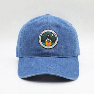 Wholesale Custom 6-Panel Baseball Caps Blank Cotton Adjustable Strapback Curved Brim Travel <b>Hat</b> for Men <b>Women</b> - Product Image 3