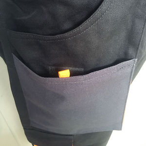 Salopette de travail unisexe grande taille avec bretelles, combinaison une pièce sans manches avec poches - Product Image 5