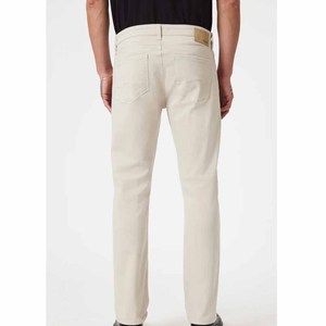 Jean en denim coupe droite pour homme Twin City, taille mi-haute, coupe ajustée, en coton, style décontracté automne, couleur unie, délavage classique - Product Image 5