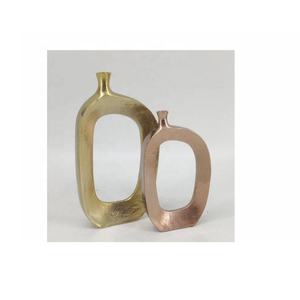 Recién llegado, jarrón martillado de aluminio fundido con forma de tubo, jarrón de mesa moderno, florero de aluminio para decoración de sala de estar de oficina en casa - Product Image 4