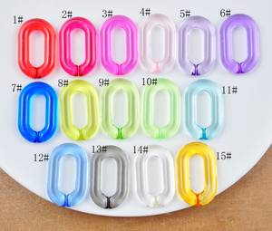 Big Mixed Clear Oval <b>Cable</b> Chunky chain <b>links</b> Resin Open chain <b>links</b> Curb chain <b>links</b> Necklace Bracelet Bag Chain <b>Links</b> Chain - Product Image 2