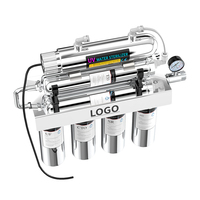 Purificateur d'eau électrique en acier inoxydable à ultrafiltration, filtre UV anti-bactéries, filtration en 6 étapes, sous-évier, cuisine, usage domestique