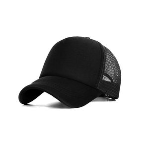 Unisex 6-Panel Trucker Hat Mesh Fabric Adjustable Outdoor Casual Cap Spring Summer Adult Trucker Hats - Product Image 3