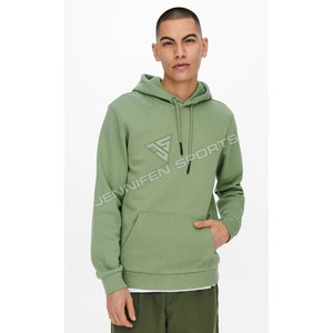 Sudadera con Capucha para Hombre, Color Sólido, con Bolsillos, Deportiva, Oversize, 100% Algodón Felpa, Transpirable, de Secado Rápido, con Logotipo Personalizado, 450g, Teñido Liso - Product Image 4