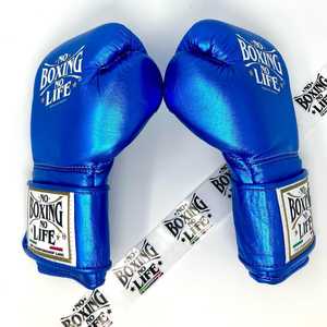Gants de boxe en cuir de vachette à fermeture auto-agrippante Original No Boxing No Life, rembourrage intégral, évacuation de l'humidité, RL-BG-220 - Product Image 2