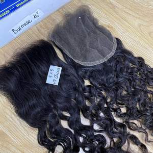 100% ปิดผมจริงชาวเวียดนามสำหรับผู้หญิงการปิดแบบ HD ปักดิ้นสไตล์พม่าแบบ HD ขนาด5x5 - Product Image 1