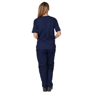 <b>Scrubs</b> Nurse Uniforms High Quality Cotton Canvas Medical Uniform <b>Scrub</b> <b>Top</b> Pants Custom Logo Hospital Use - Product Image 2